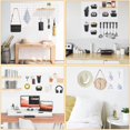 thumbnail image 6 of 4PCS Metal Pegboard Wall Organizer, Pegboard Storage System for Workbench, Shop, Shed Modular Peg Board Organizer Board Kit, 6 of 6