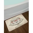 thumbnail image 2 of Keep Calm Bath Mat, Humorous Sketch of Wolf with Glasses and Be Smart Typography, Plush Bathroom Decor Mat with Non Slip Backing, 29.5" X 17.5", Pale Mustard Taupe, by Ambesonne, 2 of 2