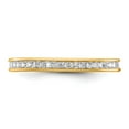 thumbnail image 3 of 14k Polished Size 8 Channel-set 1 carat Princess Diamond Complete Eternity Band, 3 of 5