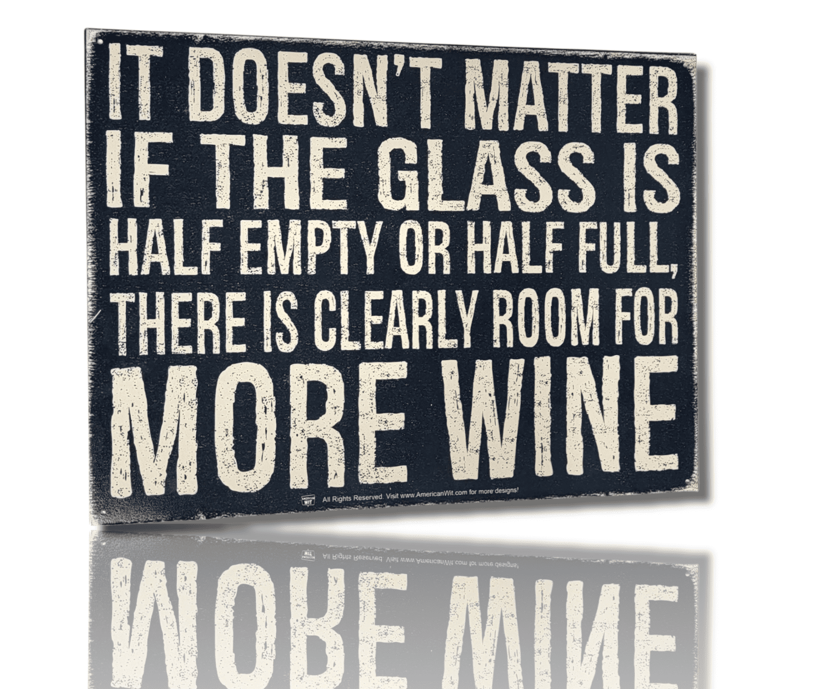 It Doesn't Matter If The Glass Is Half Empty or Half Full, There is