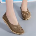 thumbnail image 5 of Wyzesi Espadrilles Rouges pour Femmes Chaussures à Enfiler Mode en Cuir Chaussures Décontractées Mocassins Tendance Confortables Blanches, 5 of 5
