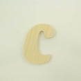 thumbnail image 2 of Package of 1, 16 Inch X 3/4" Thickness Baltic Birch Wood Letter c in The Goudy Heavy Font, Thick, Lower Case for Art & Craft Project, Made in USA, 2 of 4