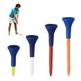 thumbnail image 5 of Ettsollp 5Pcs Golf Tees Unbreakable Plastic Golf Tees Bulk with Wide Soft Rubber Cap Reduces Friction Side Spin Golf Accessories for Men, 5 of 8