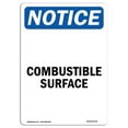 thumbnail image 1 of SignMission OS-NS-A-1218-V-10728 12 x 18 Po Panneau de Signalisation OSHA - Surface Combustible, 1 of 1