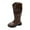 Brown, variant on XIMIN Teen Girls Knee High Fashion Riding Boots Zipper Snow Boots Shoes Outdoor Warm Non Slip Knee High Boots Cosplay Pirate Boot (5-5.5 Years, White)