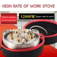 thumbnail image 2 of Tubo suave Irfora Estufa de 9 cabezales de acero inoxidable para exteriores con conducción autónoma Estufa de fuego y azufre portátil de 9 orificios Tubo suave de 1 m Irfora Tubo suave, 2 of 7