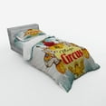 thumbnail image 2 of Ambesonne Colorful Bedding Set 3 Pcs, Vintage Circus Tent, Twin XL, Multicolor, 2 of 2