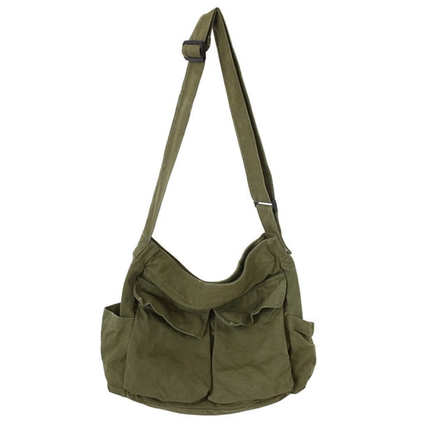 Los bolsos cruzados para hombres y mujeres en su mayoría tienen bolsillos, bolsos tipo mensajero de lona para mujeres y hombres.