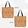 thumbnail image 2 of Pofeuu Travel And Tourism Print Tote Bag for Women,Hobo HandBags with Zipper,Large Capacity Casual Shoulder Handbags with Inner Pockets, 2 of 7