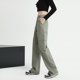 thumbnail image 4 of Pantalones casuales holgados y rectos con múltiples bolsillos y cintura alta de otoño para mujer, 4 of 5
