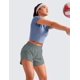 thumbnail image 3 of Shorts CRZ YOGA de Cintura Media, Secado Rápido, 5 pulgadas con Bolsillo con Cierre, 3 of 6