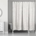 thumbnail image 2 of Creative Products Soft Beige Petal Pattern 71x74 Shower Curtain, 2 of 2