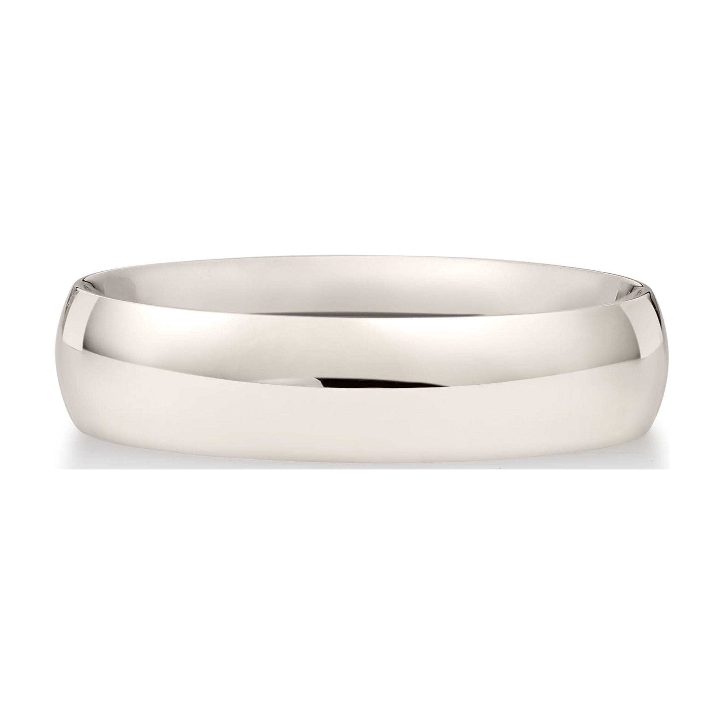 Oxford Ivy Oxford Ivy Men's 10K White Gold 5mm Comfort Fit Plain Wedding Band (Available Ring Sizes 8-14) Size 8
