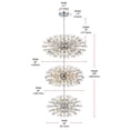 thumbnail image 6 of Elegant Lighting Vera 25.5" Modern Metal/Crystal Chandelier in Chrome/Clear, 6 of 10