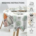 thumbnail image 6 of Thanksgiving Fall Round Tablecloth 60 Inch, Autumn Harvest Pumpkin Tablecloths Stain Resistance Polyester Table Cloth for Holiday Parties Kitchen Dining Indoor Outdoor, 6 of 6