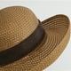 thumbnail image 3 of Sombreros de mujer de color sólido de moda lindo sombrero de sol con lazo sombrero de pescador sombrero de playa sombrero de poliéster para mujer, 3 of 5