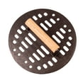 thumbnail image 3 of BergHOFF Neo 2pc Cast Iron 11" Grill Pan with Slotted Steak Press, Pink, 3 of 8