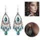 thumbnail image 1 of Censtreet Bohemian Long Tassel Turquoise Beads Water Drop Dangle Earrings For Women Vintage Copper Coil Necklace Mujer Exaggerated Earring, 1 of 7