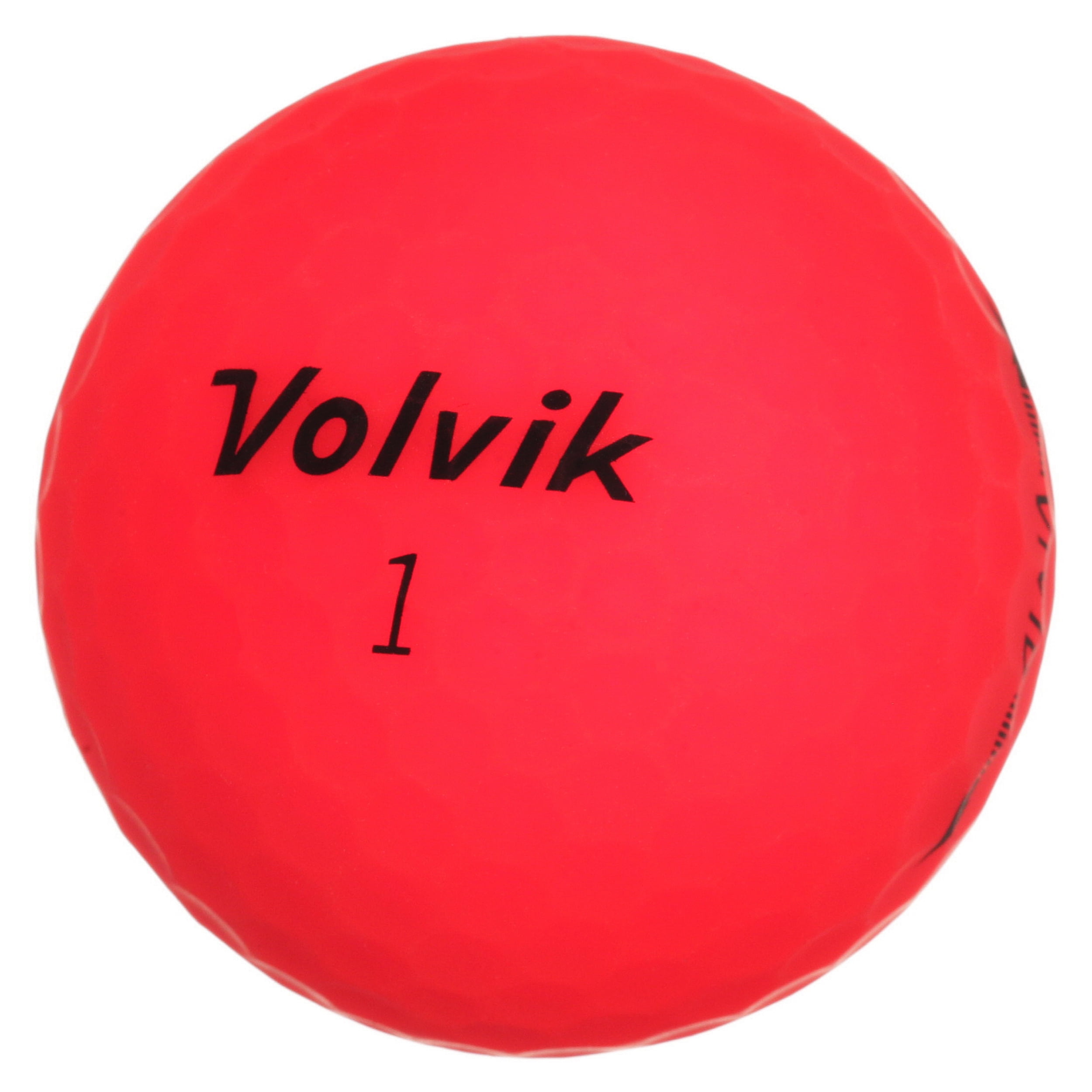 Volvik Vivid Golf Balls, Red, 12 Pack