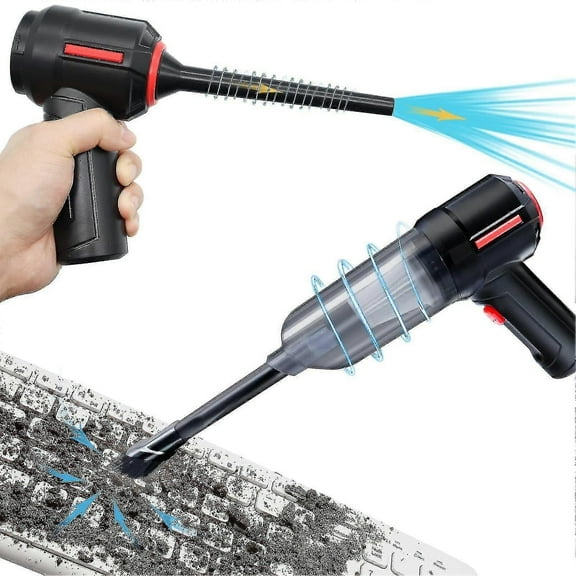 GTB 3-in-1 Computer Vacuum, Compressed Air Duster Blower, Portable Handheld Vacuum Cleaner Cordless, Keyboard Cleaner Kit, Electric Spray Air Can For Pc