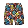 thumbnail image 4 of Lsque Mens Swim Trunks American Football Pattern - Bathing Suit Compression Liner - Beach Swim Shorts Swimwear - (S-3XL) - Stretch Quick Dry -Small, 4 of 9