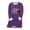 DT-Purple, variant on Women's Long Sleeve Heart Print Tunic Dress - Patterned, Casual Style, Fall & Weekend Wear,White