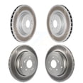 thumbnail image 1 of Genius Front Rear Coated Disc Brake Rotors Kit for Car Hyundai Genesis Coupe KG-101122, 1 of 9