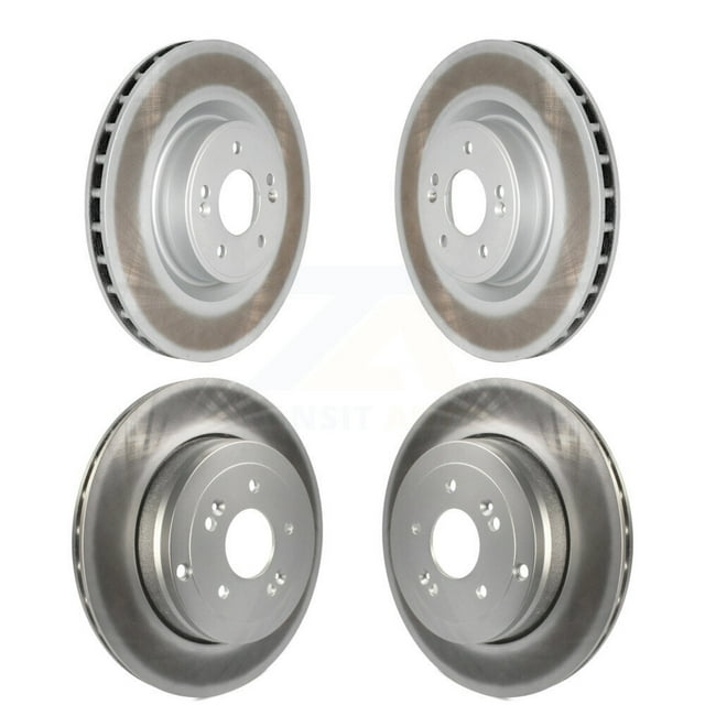 Genius Front Rear Coated Disc Brake Rotors Kit for Car Hyundai Genesis Coupe KG-101122