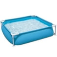 thumbnail image 7 of Bestway: My First Frame Pool - Blue - 48x12" Square Mini Kiddie Wading Pool, 96Gal, Outdoor Water & Splash Play, Corrosion-Resistant Metal Frame, Kids, 7 of 7