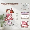thumbnail image 2 of 1 pc Strawberry Milkshake Metal Tin Sign Fruit Milk Shake Print Iron Art Decor Retro Signs Home Decoration Gifts for Kitchen Dining Room Bars Restaurants Cafe Pubs, 2 of 7