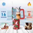 thumbnail image 4 of Personalized Dog Lover Gift Idea - 40oz Insulated Tumbler with Straw for Women - Non-Slip Handle Coffee Travel Cup, 4 of 7