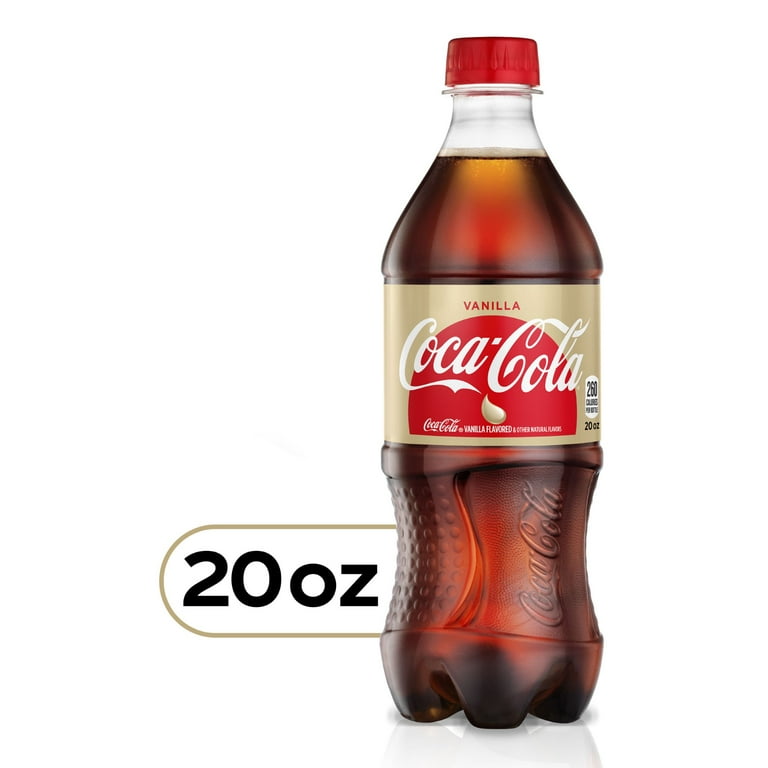 Coca-Cola Zero, Coke Vanilla Soda Bottles, 20oz Each, Pack of 8
