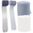 thumbnail image 4 of 4 Rolls Decorative Chiffon Ribbon For Wedding Bouquets Present Wrapping Multi Use Deep And Each Roll, 4 of 5