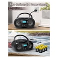 thumbnail image 2 of Reproductor de CD Portátil con Bluetooth , Reproductor de CD, Radio AM/FM, Reproductor Estéreo, Compatible con Radio CD/CD-R/RW para el Hogar (UE), 2 of 5