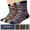 B-Mixcolor-2, variant on KOITHOT 5 Pack Wool Socks for Men Thermal Winter Thick Crew Socks Vintage Design Men Socks Gift Pack