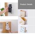 thumbnail image 4 of 2PCS Wall Mounted Remote Control Storage Phone Charging Support Organizer Holder, 4 of 8