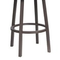 thumbnail image 7 of Armen Living Balboa 26" Faux Leather Swivel Counter Stool in Brown, 7 of 7