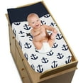 thumbnail image 3 of Sweet Jojo Designs Sailor Blue and White Changing Pad Cover, 3 of 6
