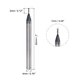 thumbnail image 2 of Uxcell 1mm Dia 4mm Shank HRC45 Carbide AlTiN Coated 2 Flute Square Nose End Mill, 2 of 6