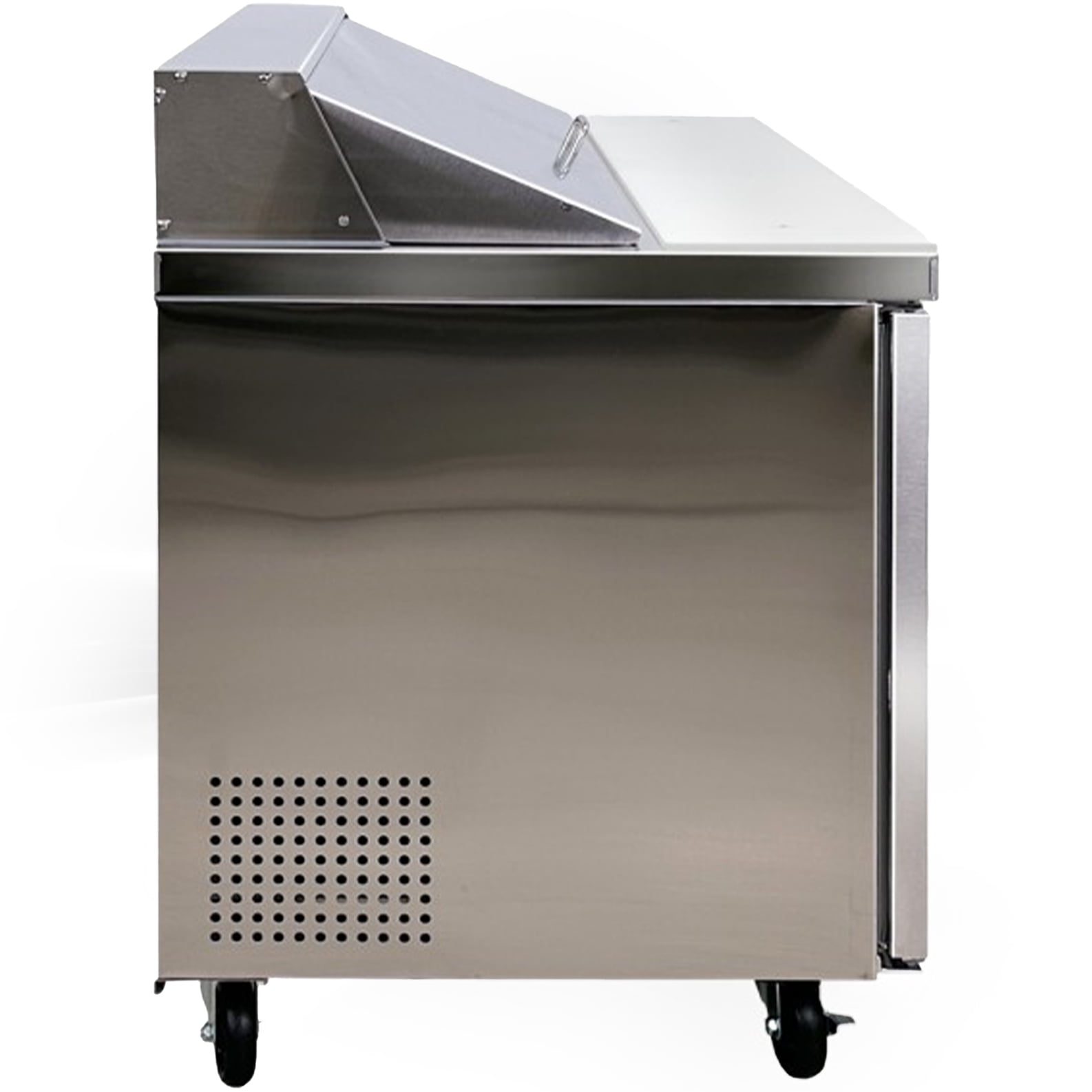 NSF 48" Commercial Sandwich & Salad Prep Table – 9.5 Cu. Ft., Stainless Steel, ETL Certified, R290 Refrigerant