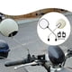 thumbnail image 5 of 2 espejos retrovisores para motocicleta, fáciles de instalar con llave portátil. Beige, 5 of 7