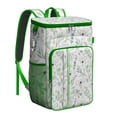thumbnail image 1 of Floral and Leopard Artistic Design Backpack Cooler - 20L High Capacity, Multiple Pockets for Convenience, 1 of 5