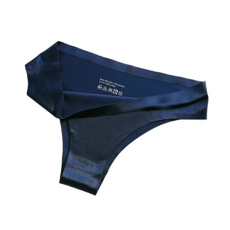 Panties for Women Clearance Thong Large Size Ice Silk Seamless Yoga Panties Sexy Pants 4XL