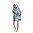 thumbnail image 4 of Oversized Hoodie Blanket Wearable Blanket Sweatshirt Plush Warm Cozy Fleece Top for Women Men Kids, 4 of 6