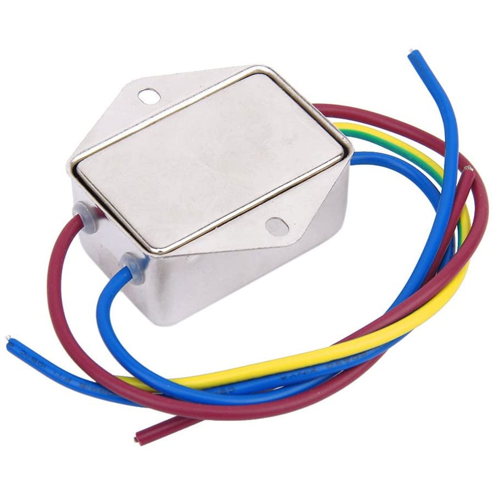 ziyahihome Power EMI Filter 50 / 60Hz 6A Noise Suppressor Terminal