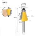thumbnail image 1 of Heavy Duty Bevel Edge Forming Router Bit 1522 5 30 Degree Chamfer 6Mm Shank, 1 of 6