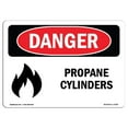 thumbnail image 1 of SignMission OS-DS-A-1218-L-1538 Panneau de Danger OSHA 12 x 18 Po - Cylindres de Propane, 1 of 1