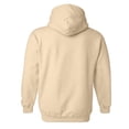 thumbnail image 6 of Men's Cotton Pullover Hoodie Sweatshirt Fall Winter Drawstring Long Sleeve Sweatshirt Casual adjustable drawstring hood With Kanga Pockets Beige L, 6 of 10