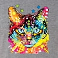 thumbnail image 5 of Wild Bobby Dean Russo Colorful Blue Eyes Cat Cat Lover Men Premium Tri Blend Tee, Premium Heather, XX-Large, 5 of 5