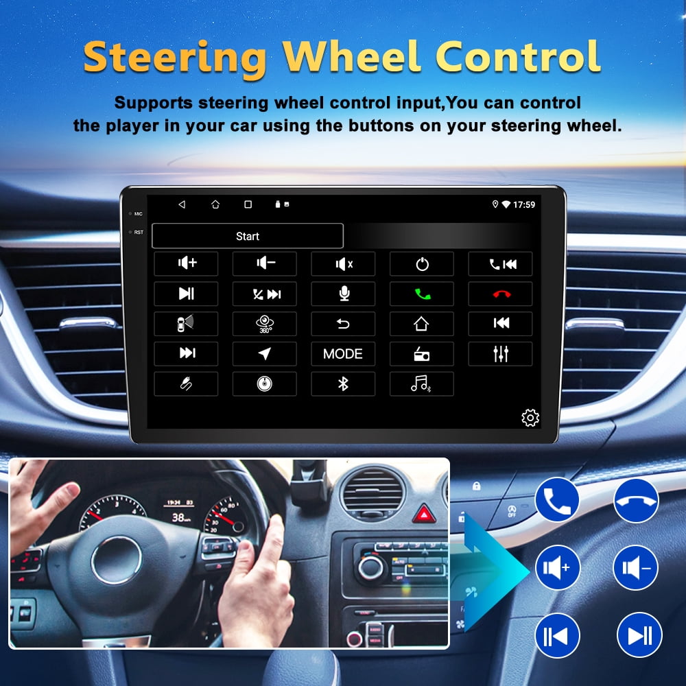 Autoradio Android 13 Pour Toyota Corolla Verso 2003-2009 - 9 Pouces - CarPlay/Android Auto - GPS, WiFi, Bluetooth - 8